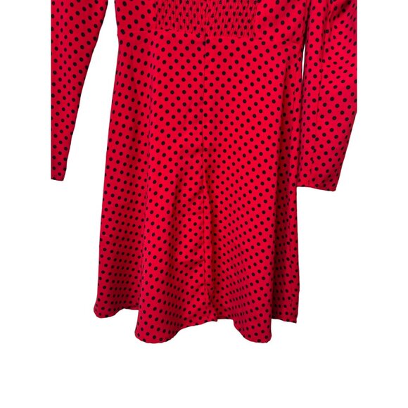 2/$30 ZARA XS Red & Black Polka Dot Mini Dress - Picture 12 of 14